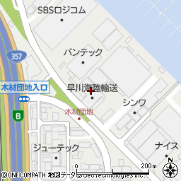 早川海陸輸送株式会社　幸浦輸出入梱包センター周辺の地図