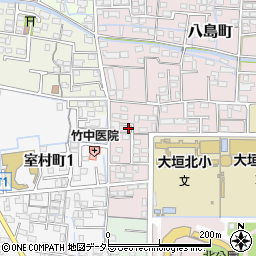 岐阜県大垣市八島町2383-7周辺の地図
