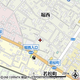 神奈川県秦野市堀西40周辺の地図