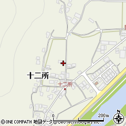 兵庫県養父市十二所378周辺の地図