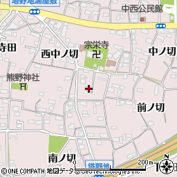 愛知県犬山市塔野地西中ノ切84周辺の地図