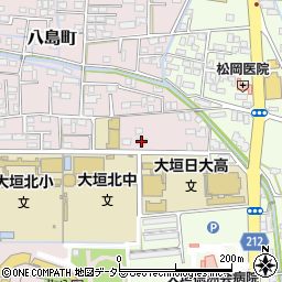 岐阜県大垣市八島町2436周辺の地図