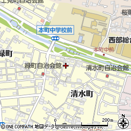 神奈川県秦野市清水町6-11周辺の地図