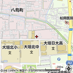岐阜県大垣市八島町2427周辺の地図