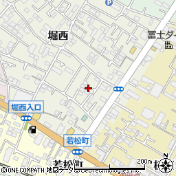 神奈川県秦野市堀西23周辺の地図