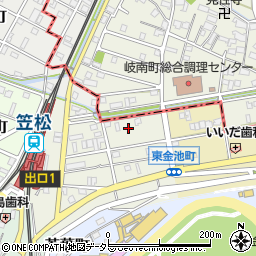 岐阜県羽島郡笠松町西金池町112周辺の地図