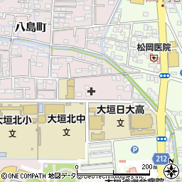 岐阜県大垣市八島町2436-3周辺の地図