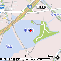 中島池周辺の地図