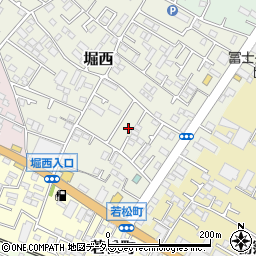 神奈川県秦野市堀西43-2周辺の地図