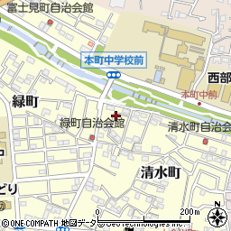 神奈川県秦野市清水町11周辺の地図