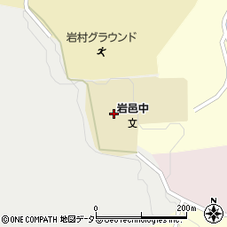 恵那市立岩邑中学校周辺の地図
