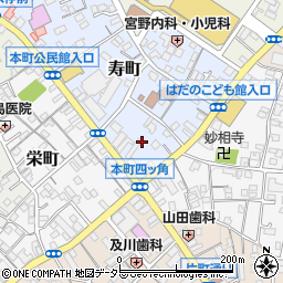 神奈川県秦野市寿町1周辺の地図