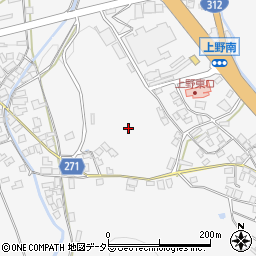 兵庫県養父市上野周辺の地図