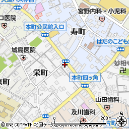 櫛田食品店周辺の地図
