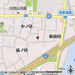 愛知県犬山市塔野地中ノ切90-1周辺の地図