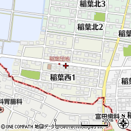 岐阜県大垣市稲葉西周辺の地図