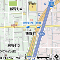 衣舞大垣店周辺の地図