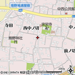 愛知県犬山市塔野地西中ノ切51-2周辺の地図