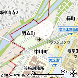 岐阜南自動車学校周辺の地図