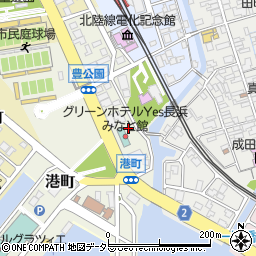 滋賀県長浜市港町2周辺の地図