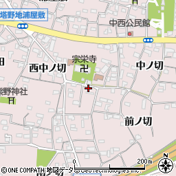 愛知県犬山市塔野地西中ノ切47-1周辺の地図