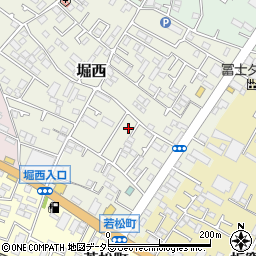 神奈川県秦野市堀西46周辺の地図
