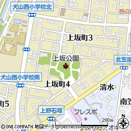 上坂公園周辺の地図