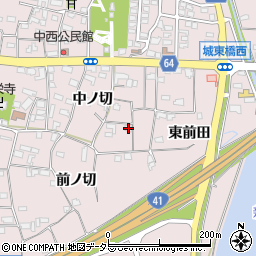 愛知県犬山市塔野地中ノ切90周辺の地図