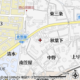愛知県犬山市犬山北笠屋周辺の地図