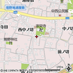愛知県犬山市塔野地西中ノ切51-1周辺の地図