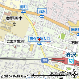 神奈川県秦野市柳町周辺の地図