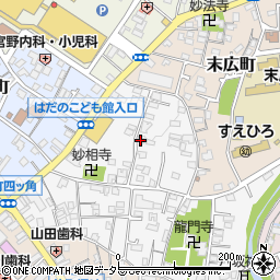 神奈川県秦野市元町周辺の地図