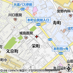 神奈川県秦野市栄町周辺の地図