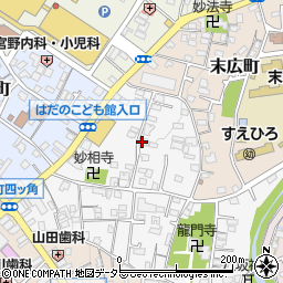 神奈川県秦野市元町周辺の地図