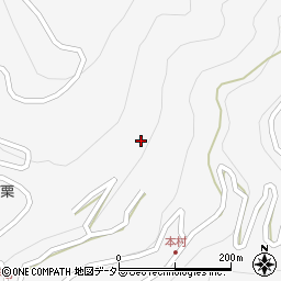 長野県飯田市上村下栗周辺の地図