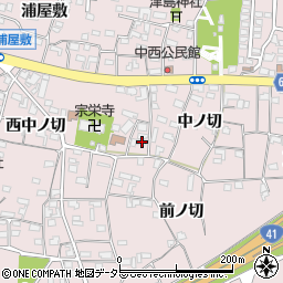 愛知県犬山市塔野地中ノ切21-2周辺の地図