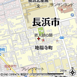 滋賀県長浜市地福寺町周辺の地図