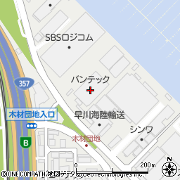丸全昭和運輸株式会社　輸出梱包センター周辺の地図