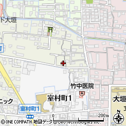 大垣宿地郵便局周辺の地図