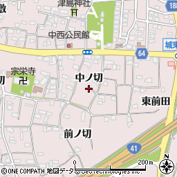 愛知県犬山市塔野地中ノ切53周辺の地図