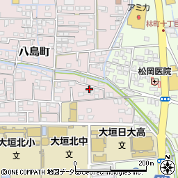 岐阜県大垣市八島町2430-5周辺の地図