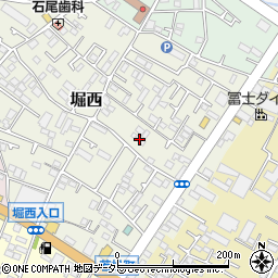 神奈川県秦野市堀西52周辺の地図