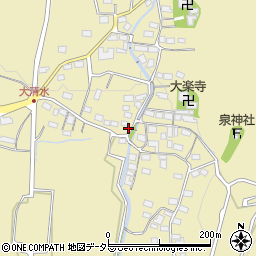 滋賀県米原市大清水180周辺の地図