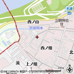 愛知県犬山市木津西ノ畑208周辺の地図