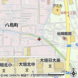 岐阜県大垣市八島町2431周辺の地図