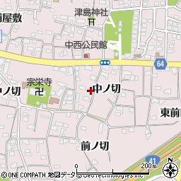 愛知県犬山市塔野地中ノ切31周辺の地図