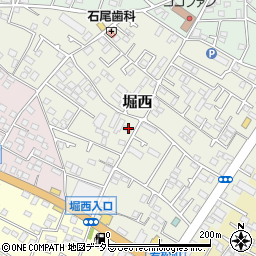 神奈川県秦野市堀西86周辺の地図