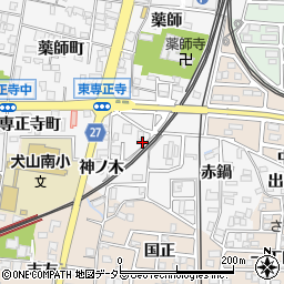 愛知県犬山市犬山神ノ木8-1周辺の地図