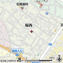 神奈川県秦野市堀西50周辺の地図