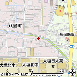 岐阜県大垣市八島町2430-3周辺の地図